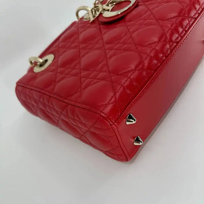 Dior kleine Lady Dior my ABCDior Tasche rot / neuwertig Dior