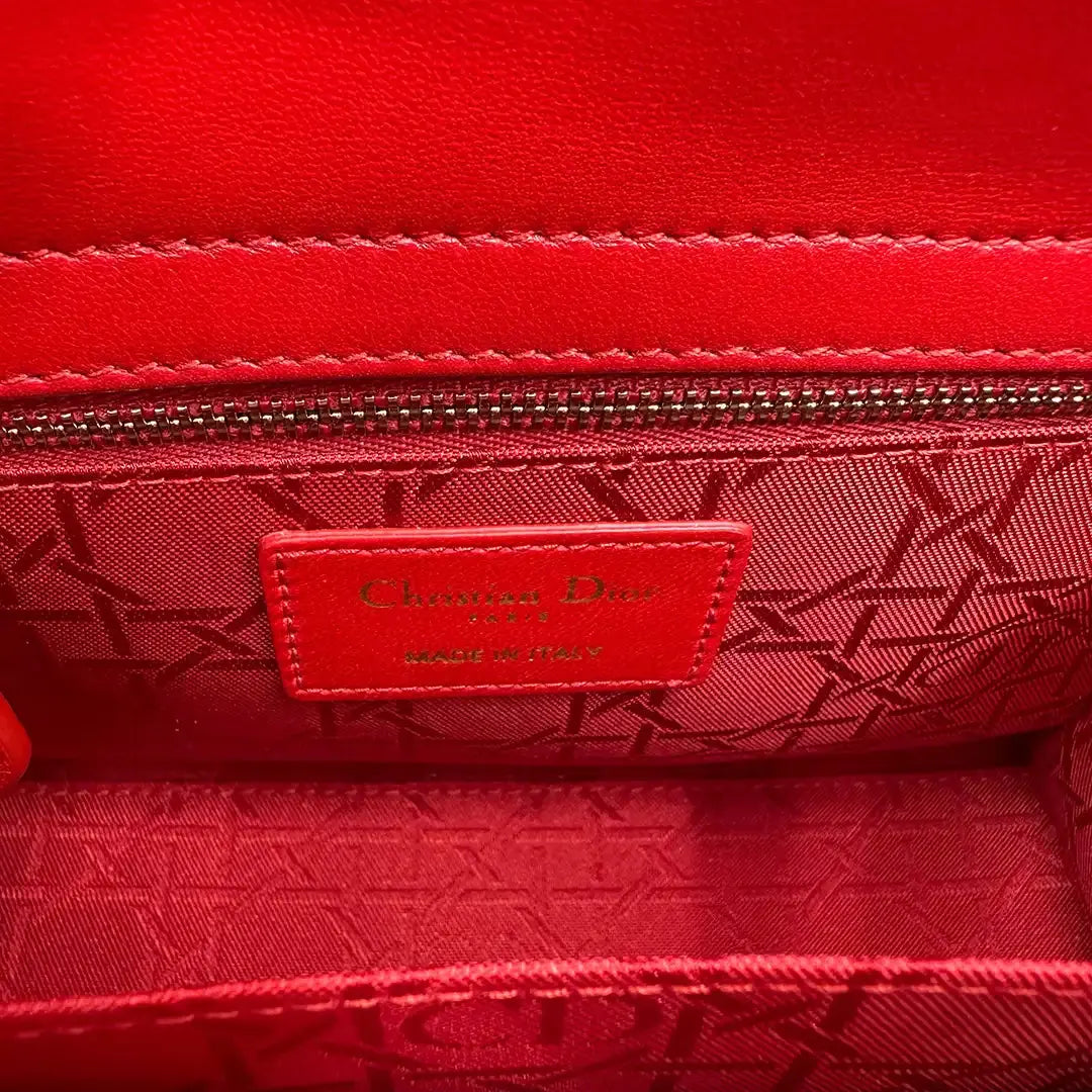 Dior kleine Lady Dior my ABCDior Tasche rot / neuwertig Dior