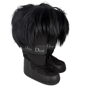 Dior x John Galliano Yak Snow Moon Boots zwart maat 38-40