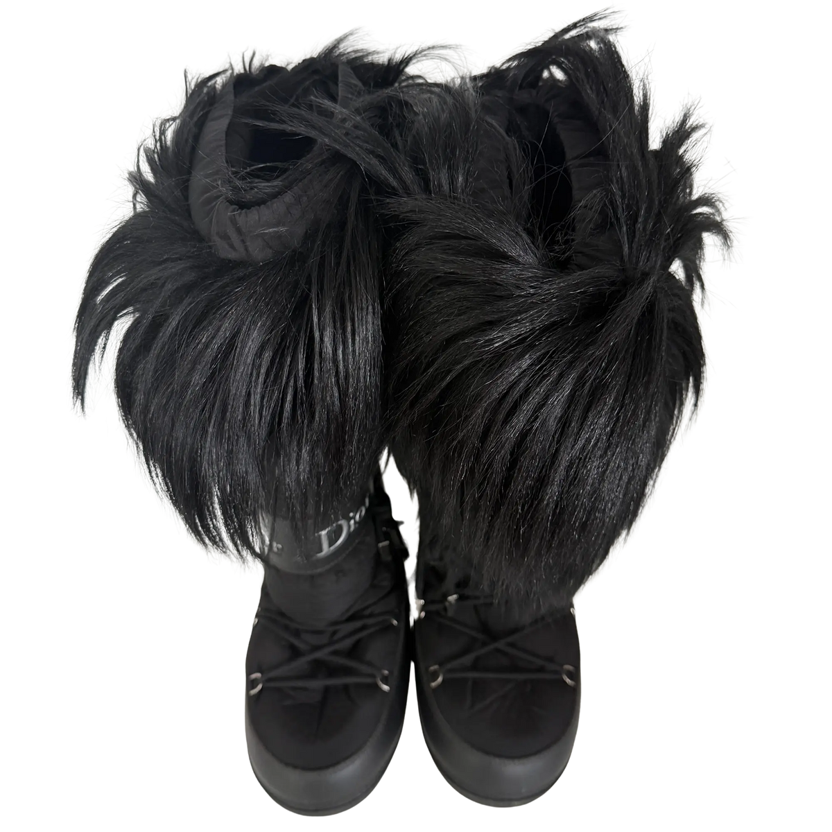 Dior x John Galliano Yak Snow Moon Boots schwarz Größe 38-40 / gut Dior