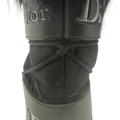 Dior x John Galliano Yak Snow Moon Boots schwarz Größe 38-40 / gut Dior