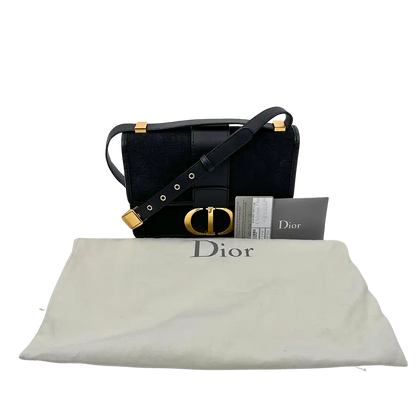 Dior 30 Montaigne Handtasche schwarzes Canvas und Leder limitiert / sehr gut Dior