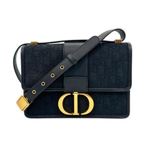 Dior 30 Montaigne handtas zwart canvas en leer beperkte oplage