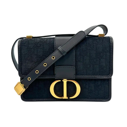 Dior 30 Montaigne Handtasche schwarzes Canvas und Leder limitiert / sehr gut Dior