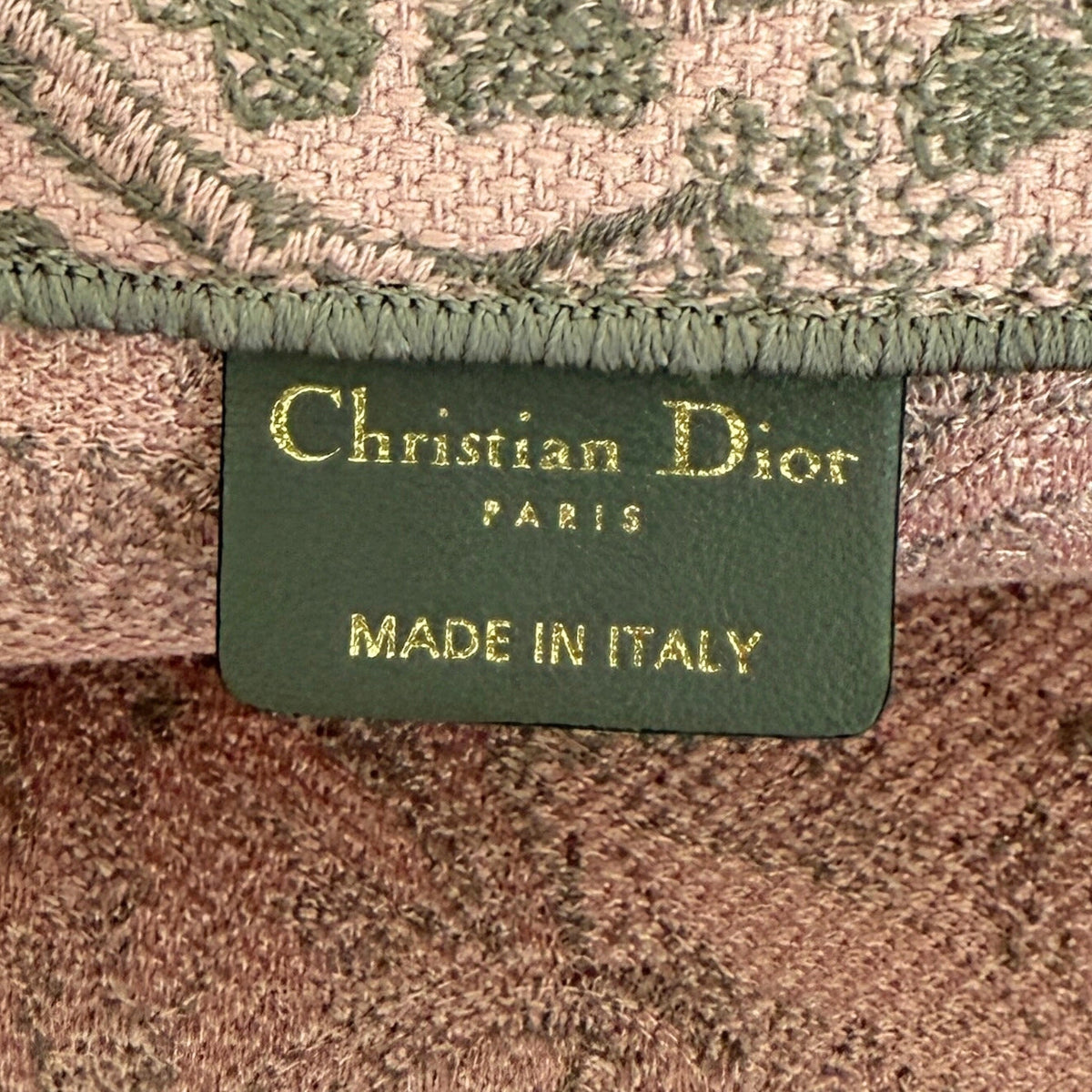 Dior Große Book Tote Toile de Jouy Rosa / neuwertig Dior