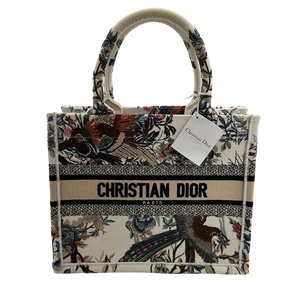 Dior Jardin d'Hiver Book Tote Small personalisering "SF"