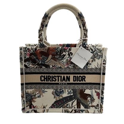 Dior Jardin d'Hiver Book Tote Small  Personalisierung "SF" / Exzellent Dior