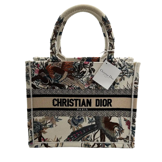 Dior Jardin d'Hiver Book Tote Small  Personalisierung "SF" / Exzellent Dior