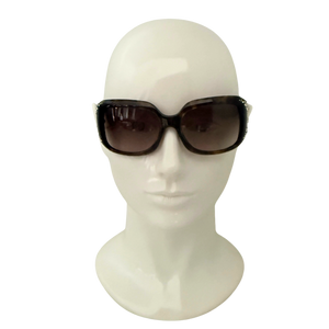 Dior 605JS Zonnebril met strass steentjes Bruin