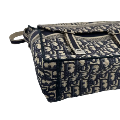 Dior Diorcamp Medium Oblique Jacquard Canvas Messenger Bag blau / sehr gut Dior