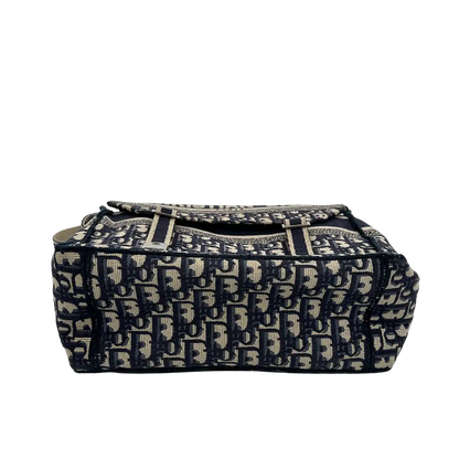 Dior Diorcamp Medium Oblique Jacquard Canvas Messenger Bag blau / sehr gut Dior