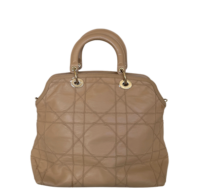 Dior Cannage Granville Tote Bag Beige / akzeptabel Dior