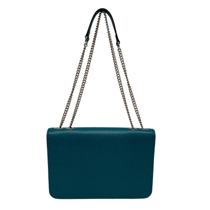 Gucci Interlocking GG Medium Crossbody Tasche blau / türkis / sehr gut Gucci