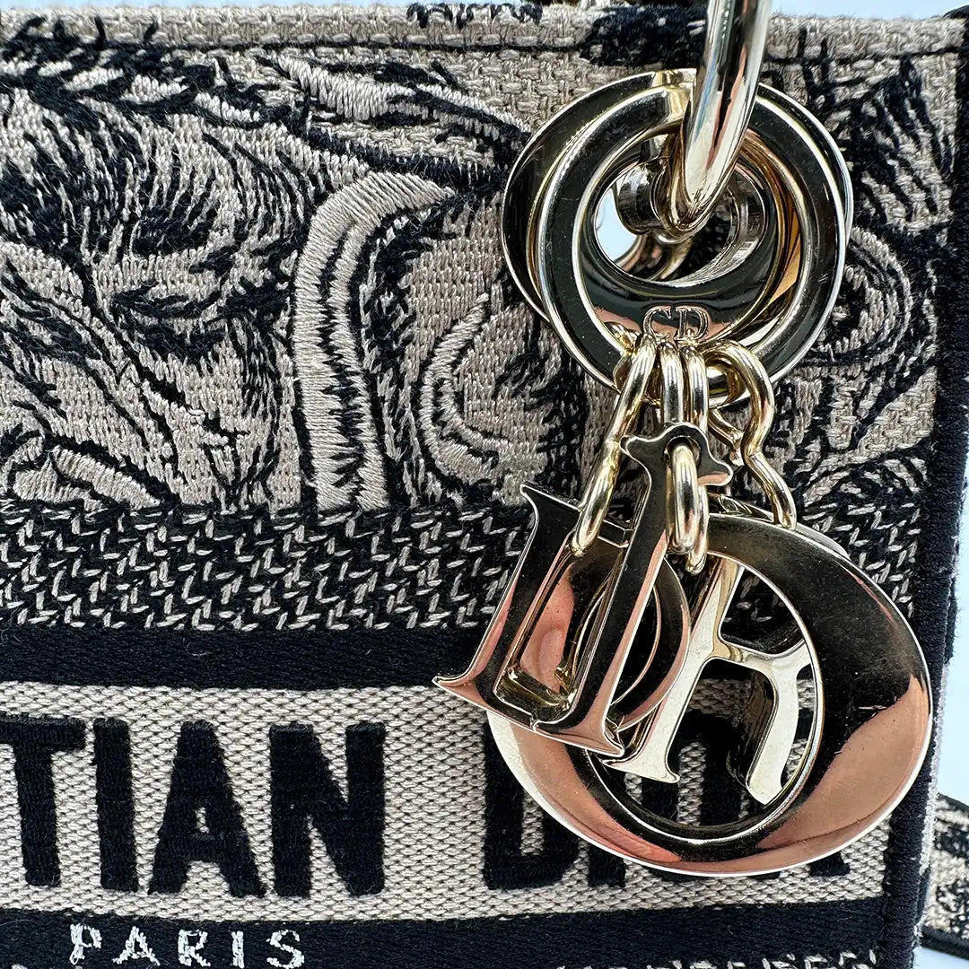 Christian Dior Mini Lady D-Lite Tasche beige / sehr gut Dior