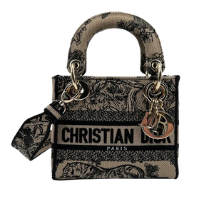 Christian Dior Mini Lady D-Lite Tasche beige