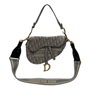 Christian Dior Saddle Bag Oblique Jacquard Medium incl. schouderband
