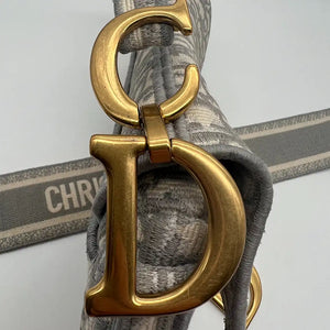Christian Dior Saddle Bag Oblique Jacquard Medium