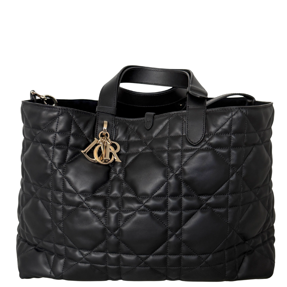 Dior Toujours Tasche schwarz groß Leder Fullset / neuwertig Dior