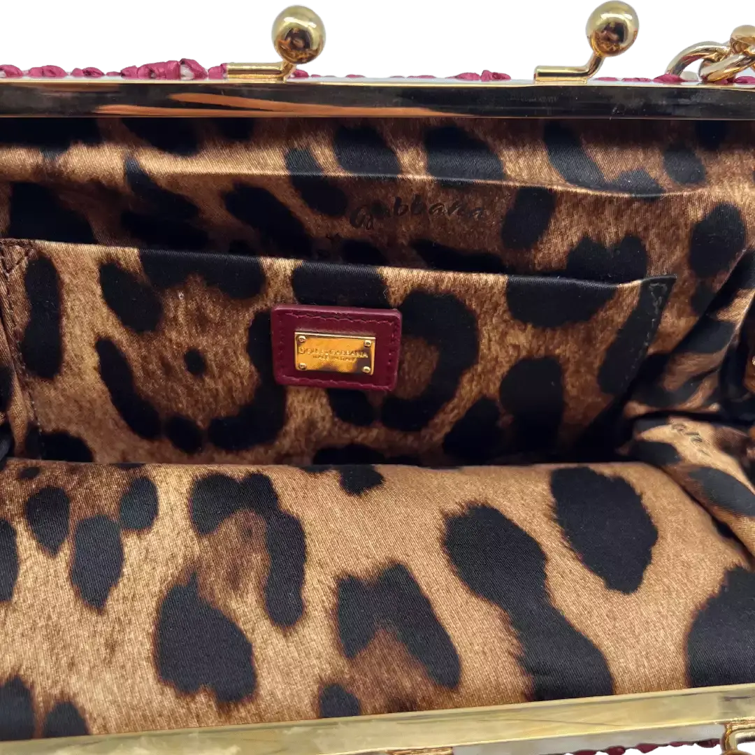 Dolce & Gabbana Borsa a Mano Rafia Multicolor RARE Echtheitscheck.de