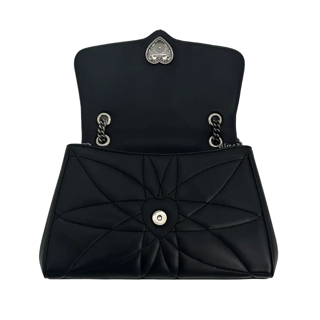 Dolce & Gabbana Devoition Leder Handtasche schwarz Fullset / neuwertig Dolce & Gabbana