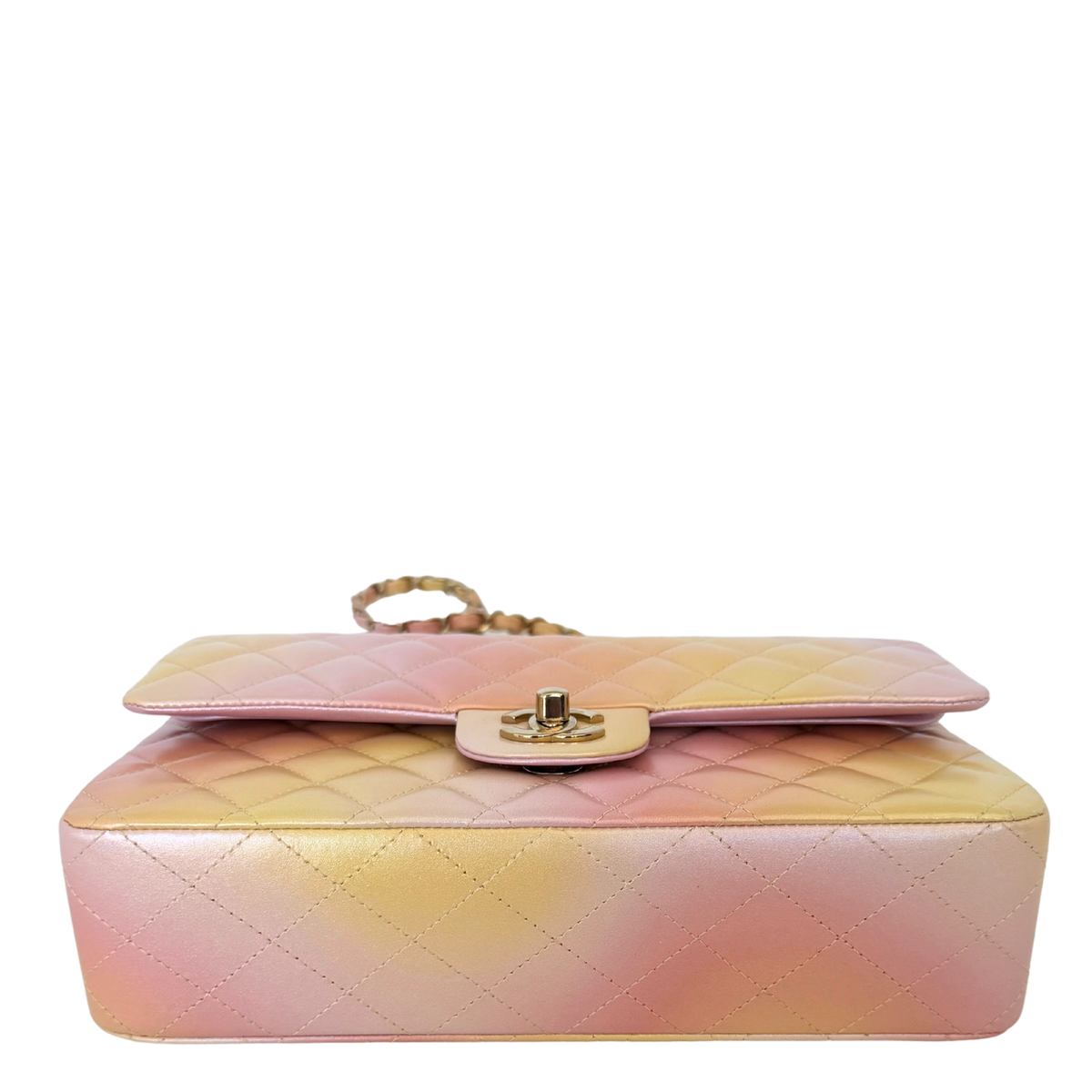 Chanel Timeless Double Flap Medium Tie Dye Ombre Multicolor 2024 Fullset / sehr gut Chanel