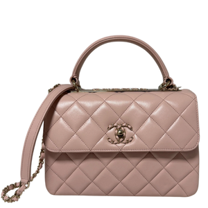 Chanel Trendy Chain CC Flap Dual Handle Lichtroze Volledige set