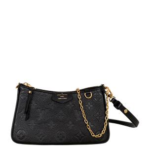 Louis Vuitton Easy Pouch On Strap Empreinte leer zwart