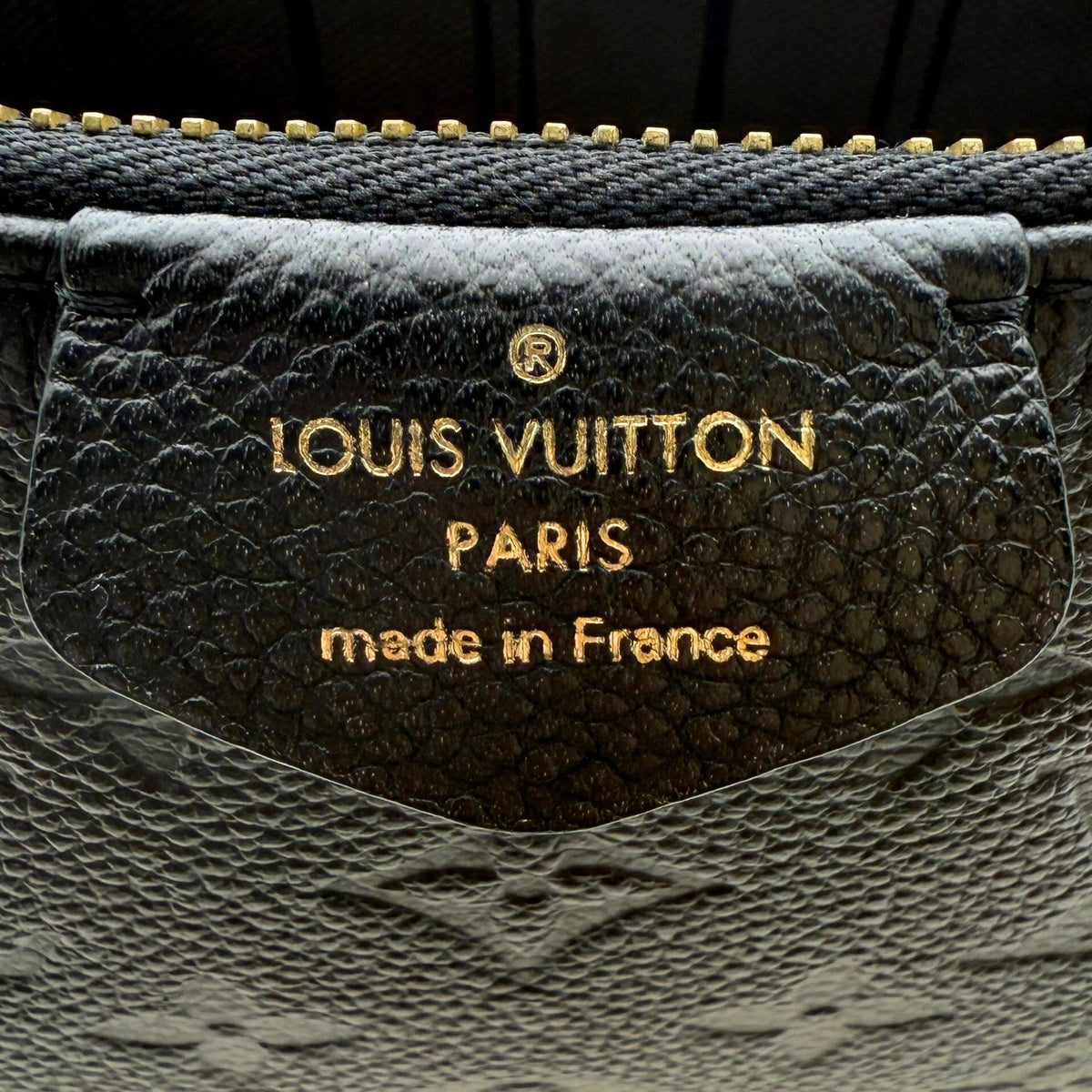 Louis Vuitton Easy Pouch On Strap Monogram Empreinte Schwarz Fullset / sehr gut Louis Vuitton