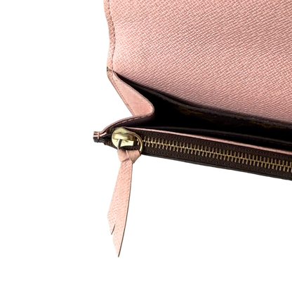 Louis Vuitton Emilie Portemonnee Monogram Canvas Bruin