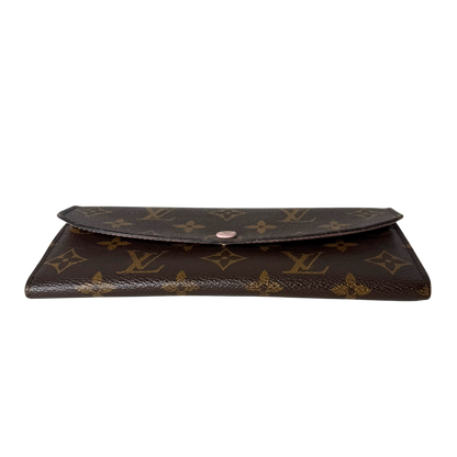 Louis Vuitton Emilie Portemonnee Monogram Canvas Bruin