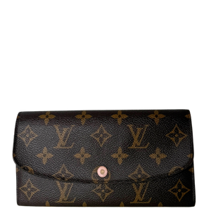 Louis Vuitton Emilie Portemonnee Monogram Canvas Bruin