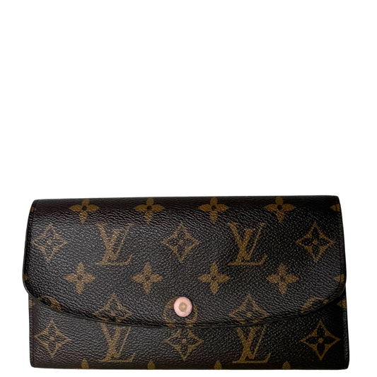 Louis Vuitton Emilie Wallet Monogram Canvas Brown / good