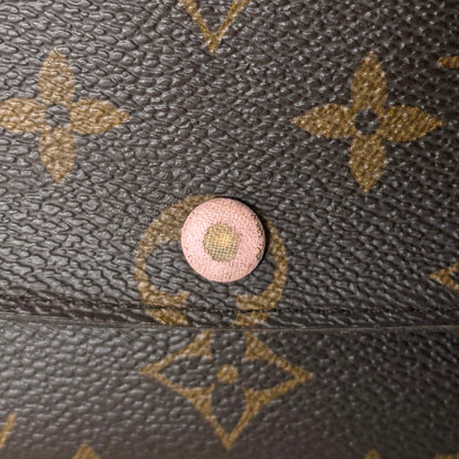 Louis Vuitton Emilie Portemonnee Monogram Canvas Bruin