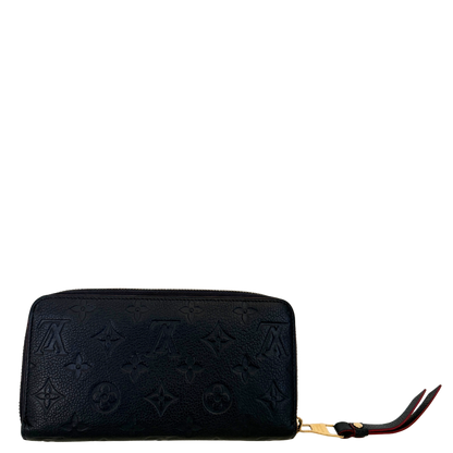 Louis Vuitton Zippy Geldbörse  Empreinte Marineblau Fullset / sehr gut Louis Vuitton