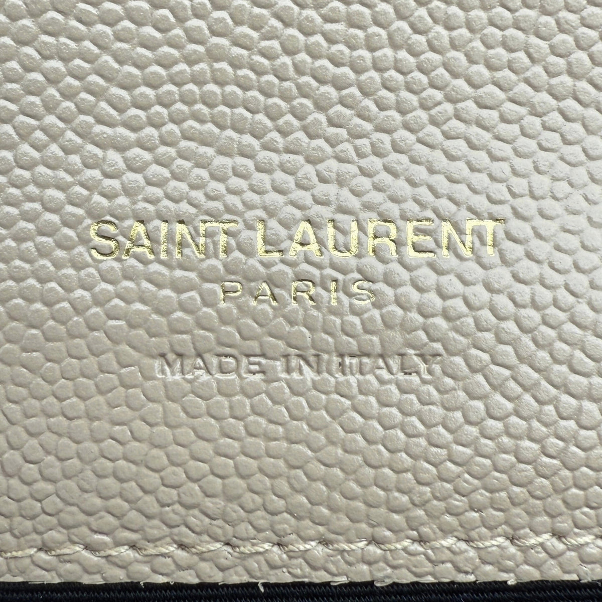 Saint Laurent Envelope Tasche mit Überschlag Dark Beige / neuwertig Saint Laurent