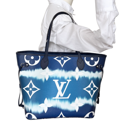 Louis Vuitton LV Escale Neverfull MM Blau / neuwertig Louis Vuitton