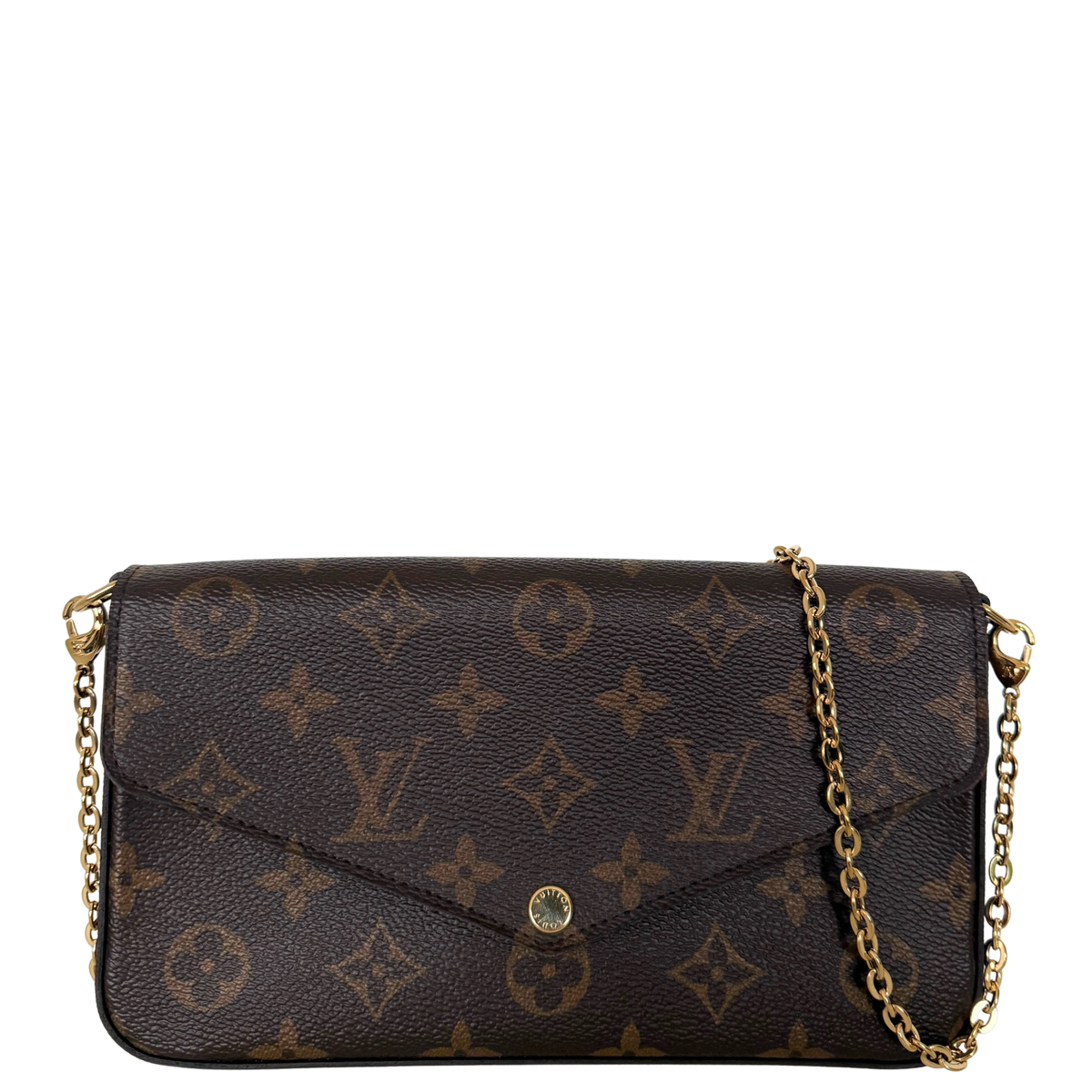 Louis Vuitton Félicie Pochette Braun / sehr gut Louis Vuitton