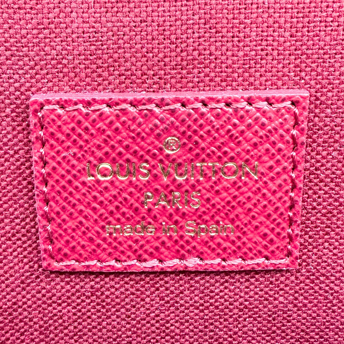 Louis Vuitton Félicie Pochette Braun / sehr gut Louis Vuitton