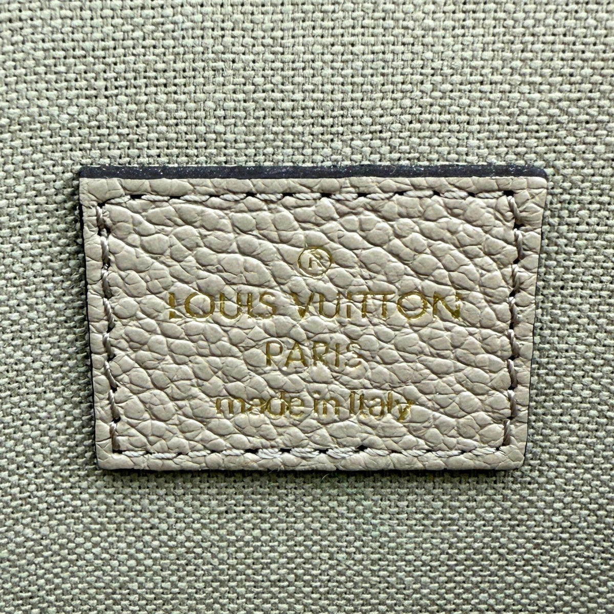 Louis Vuitton Félicie Pochette Monogram Empreinte Tourterelle Creme / sehr gut Louis Vuitton