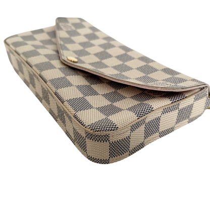 Louis Vuitton Félicie Pochette Damier Azur Canvas N40491 Beige / sehr gut Louis Vuitton
