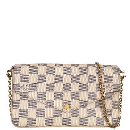 Louis Vuitton Félicie Pochette Damier Azur Canvas N40491 Beige / sehr gut Louis Vuitton