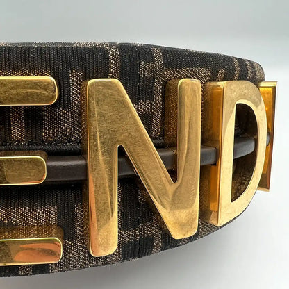 Fendi Fendigraphy Mini Mini Bag FF-Jacquardstoff in braun / sehr gut Fendi