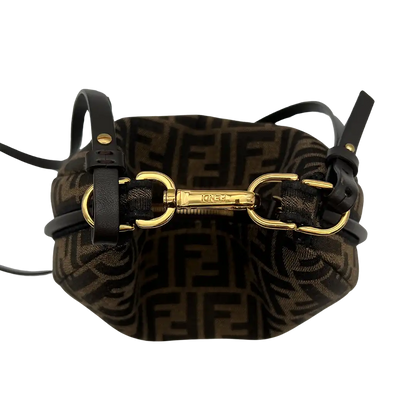 Fendi Fendigraphy Mini Mini Bag FF-Jacquardstoff in braun / sehr gut Fendi