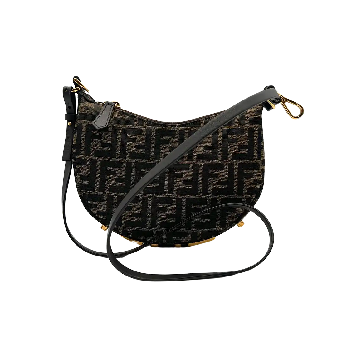 Fendi Fendigraphy Mini Mini Bag FF-Jacquardstoff in braun / sehr gut Fendi