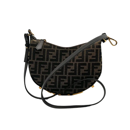 Fendi Fendigraphy Mini Mini Bag FF-Jacquardstoff in braun / sehr gut Fendi