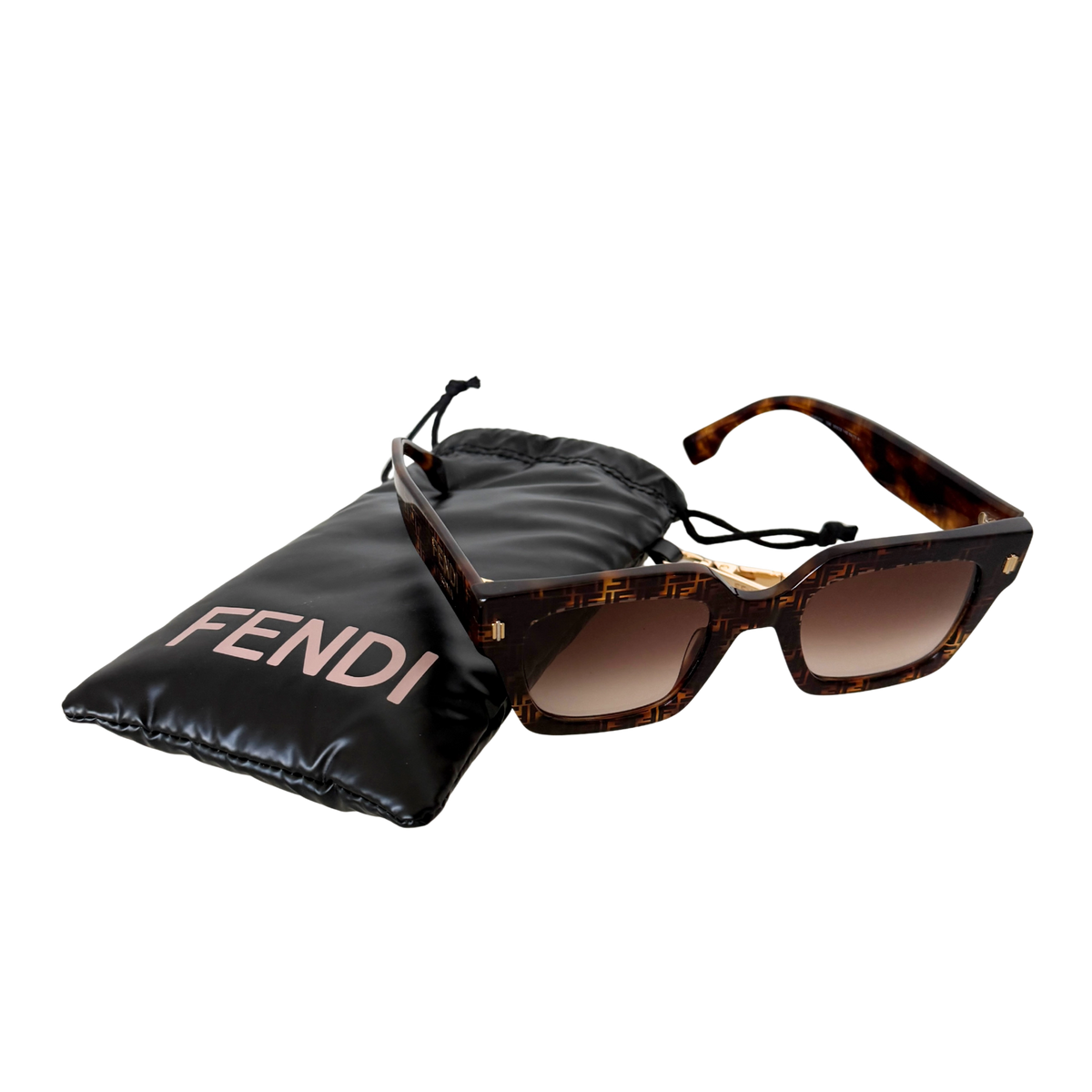 Fendi Sonnenbrille ROMA FE40101I Braun / neuwertig Fendi