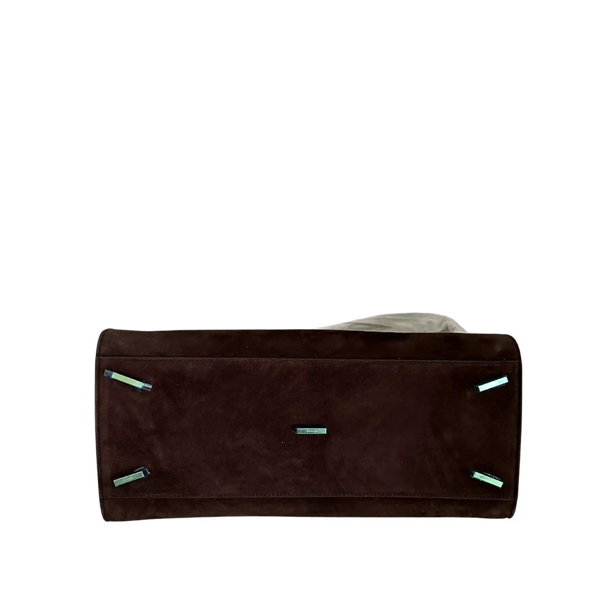 Ferragamo Hug Tote Bag aus Veloursleder braun / ungetragen Salvatore Ferragamo