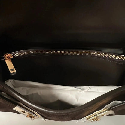 Ferragamo Hug Tote Bag aus Veloursleder braun / ungetragen Salvatore Ferragamo