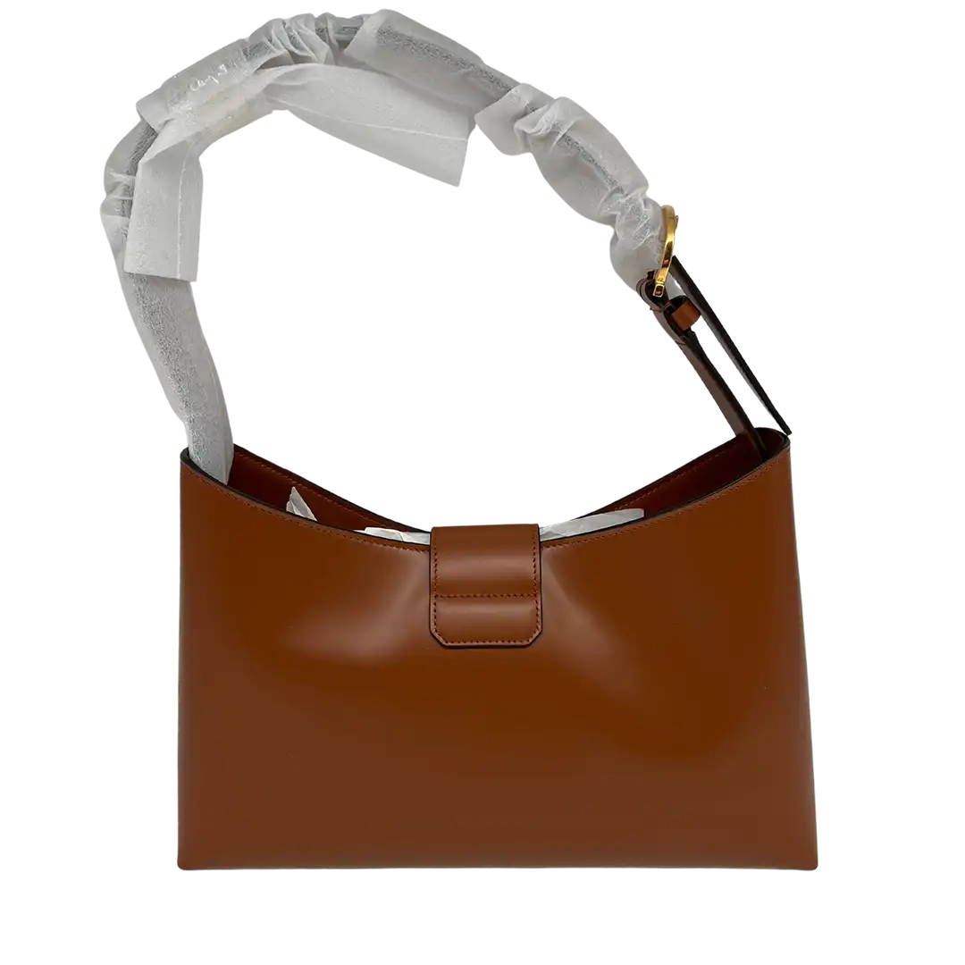 Salvatore Ferragamo Trifolio Schultertasche Siena Tan / neu Salvatore Ferragamo