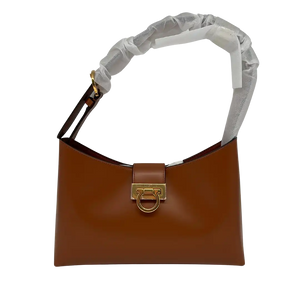 Salvatore Ferragamo Trifolio schoudertas Siena Tan